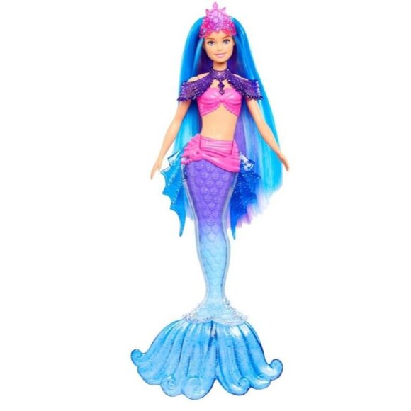 Barbie Mermaid Power Doll Set, Barbie "Malibu" Fashion Doll w/Seahorse Pet & Acc - Picture 2 of 5
